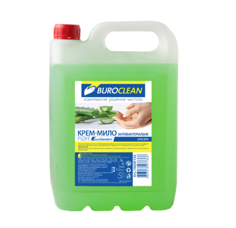 Крем-мило рідке антибактеріальне EuroStandart 5л АЛОЕ ВЕРА BUROCLEAN 10600102т